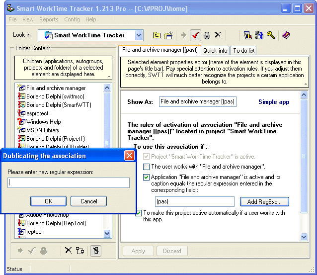Smart WorkTime Tracker Screenshot